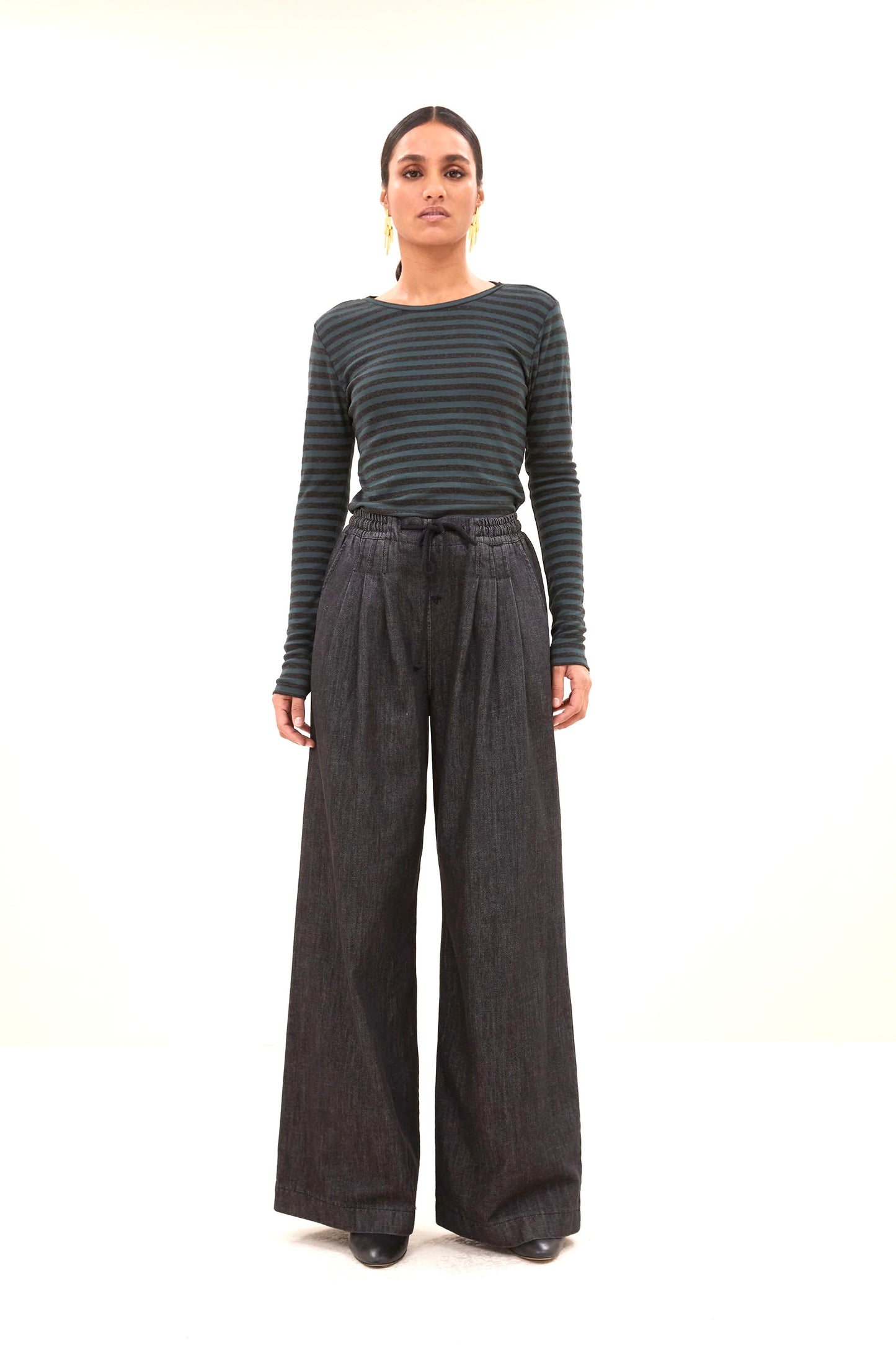 Langarmshirt Basic Melange Stripe BY-Bar Amsterdam