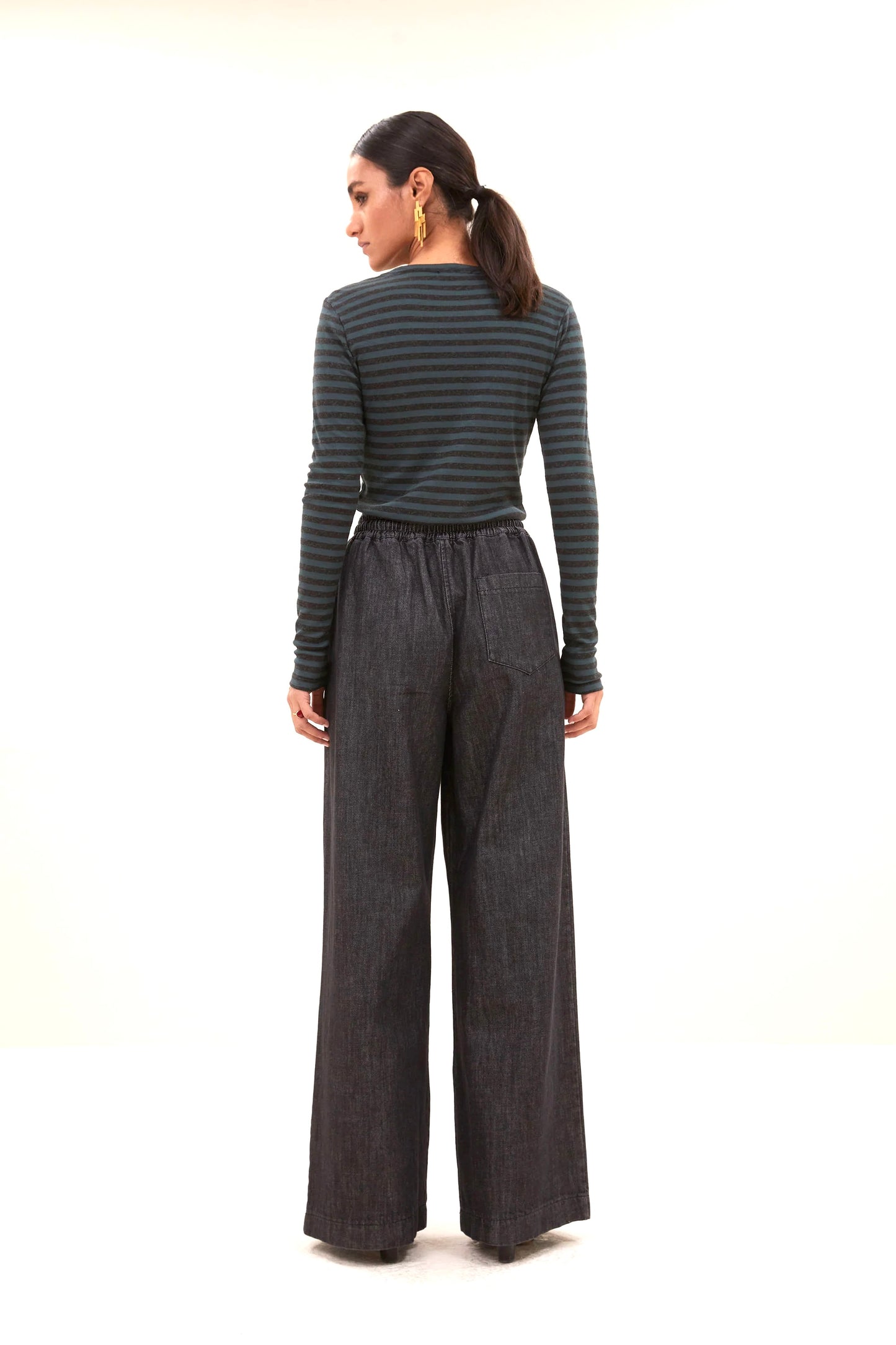 Langarmshirt Basic Melange Stripe BY-Bar Amsterdam