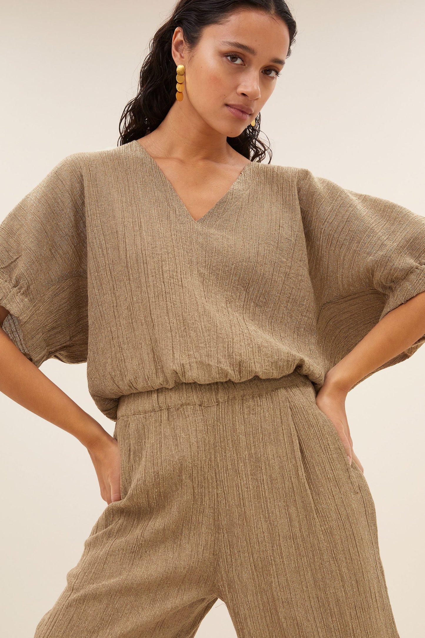 Bluse Mabel Lurex BY-BAR AMSTERDAM