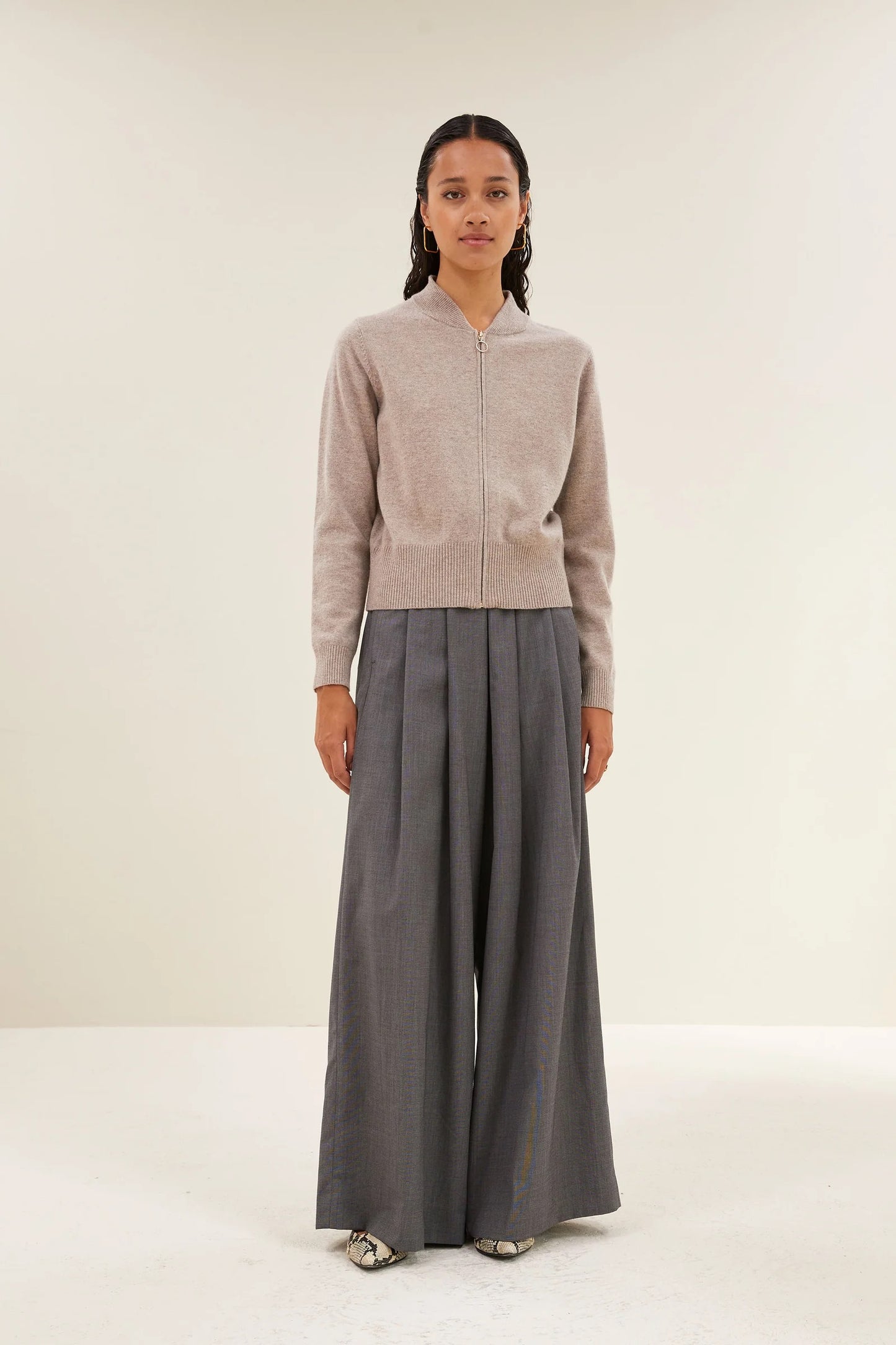 Strickjacke Zipp Cardigan BY-BAR AMSTERDAM