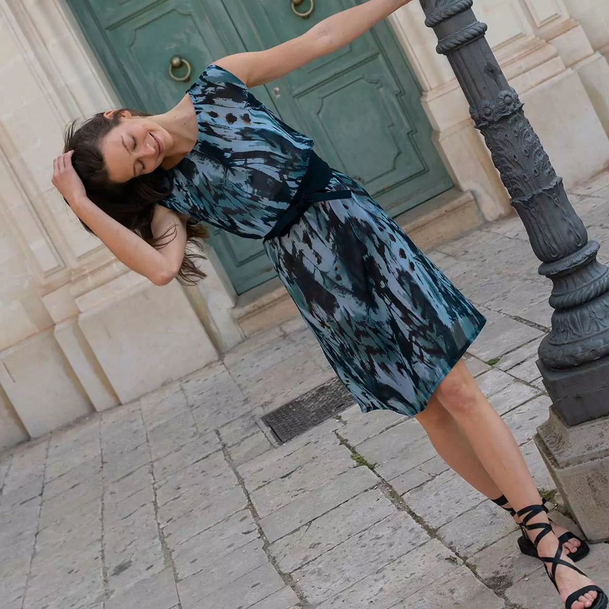 Kleid Adele Print Aquarell WIDDA Gr. XS