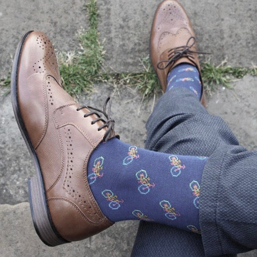 Socken SWOLE PANDA Blue Bicycle