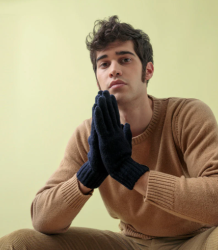 Herren-Handschuhe Pier Paolo RIFO 🍀 recyceltes Kaschmir