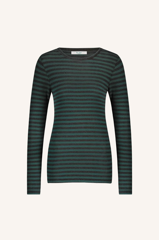 Langarmshirt Basic Melange Stripe BY-Bar Amsterdam