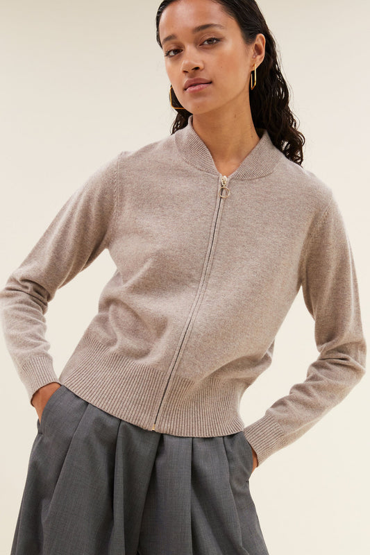 Strickjacke Zipp Cardigan BY-BAR AMSTERDAM