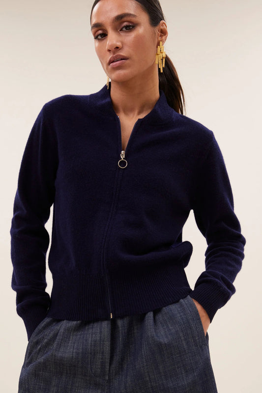 Strickjacke Zipp Cardigan BY-BAR AMSTERDAM