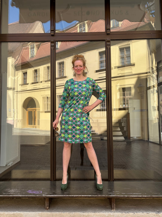 Kleid Moja Comb Green ELLEN EISEMANN