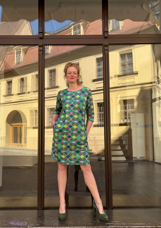 Kleid Moja Comb Green ELLEN EISEMANN